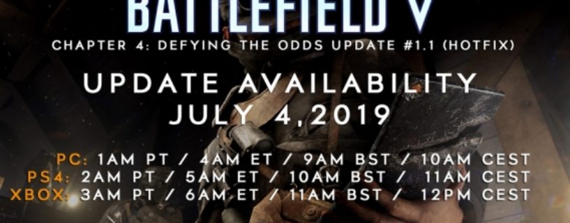 Battlefield V Hotfix Update erscheint am 04. Juli 2019
