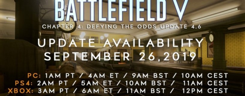Battlefield V: Alles was ihr zum Update 4.6 wissen müsst: Changelog, Update Zeiten und Downloadgröße!