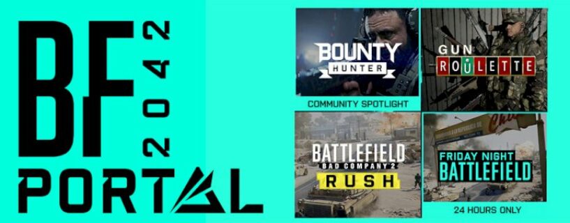 Battlefield 2042: Neue Spielmodi für Portal (KW14) – Bounty Hunter, Gun Roulette & BFBC2 Rush